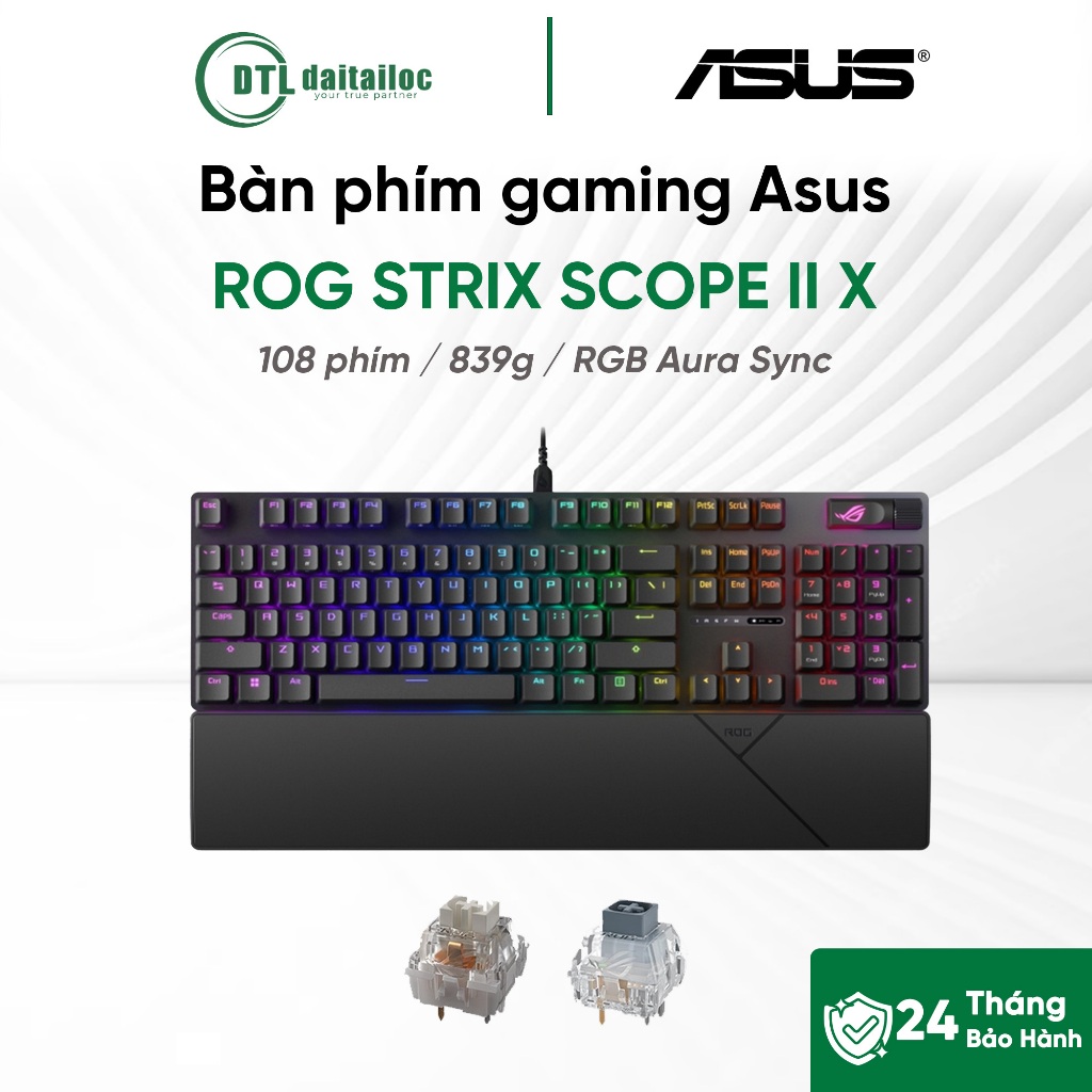 Bàn phím gaming Asus XA14 ROG STRIX SCOPE II X
